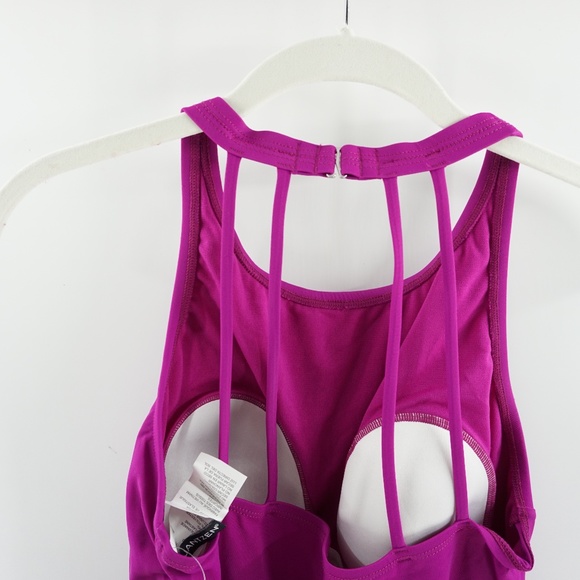 NWT Jantzen Magenta Strappy One piece Swimwuit 10 - Picture 3 of 7
